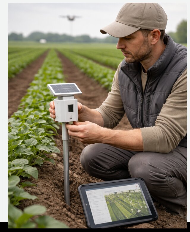 IoT мониторинг сельскохозяйственных полей и контроля в Одинцове