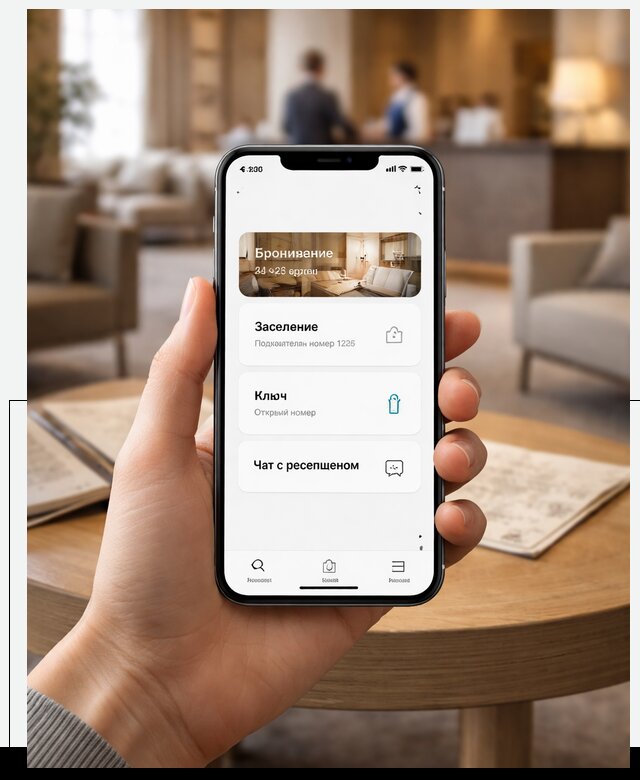 Мобильное приложение для гостей отеля в Одинцове, управление сервисом